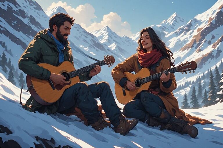 When the Mountains Got Their Own Concert guitar(1)