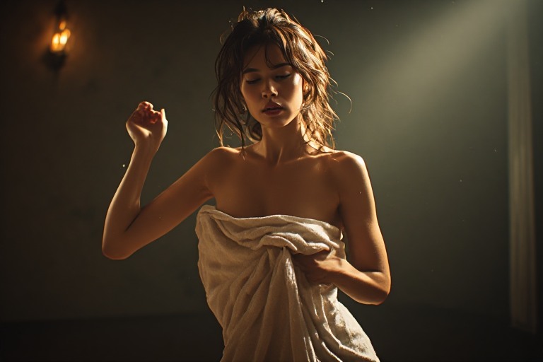What Was Yo Hiding Behind the Towel? towelreveal