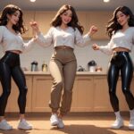 Three Ladies Turn the Kitchen Into a Fun Dance Party dinnerdance(1)