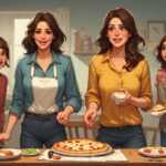 Hilarious Mom and Daughter Kitchen Mishaps pizzamishap(1)